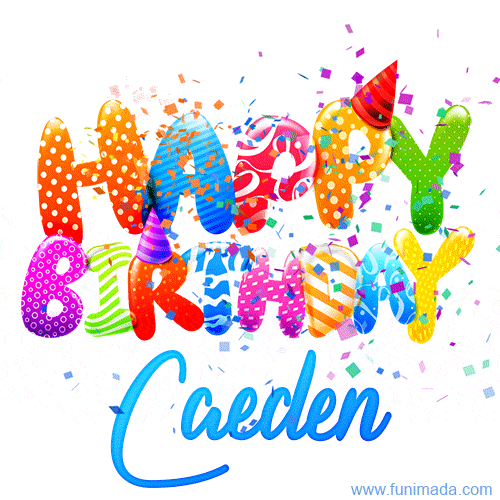 Happy Birthday Caeden - Creative Personalized GIF With Name