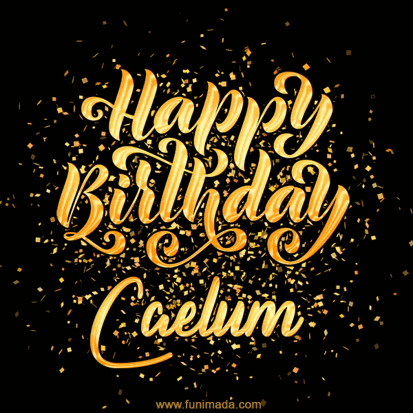 Happy Birthday Card for Caelum - Download GIF and Send for Free