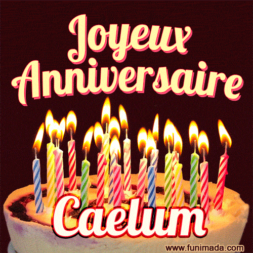 Joyeux anniversaire Caelum GIF