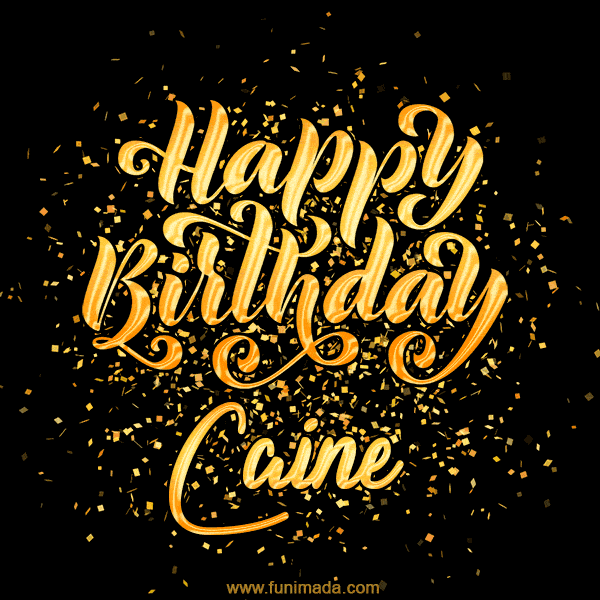 Happy Birthday Card for Caine - Download GIF and Send for Free