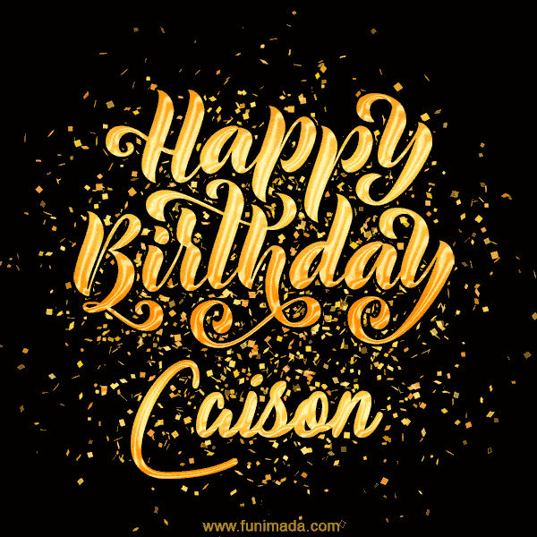 Happy Birthday Card for Caison - Download GIF and Send for Free