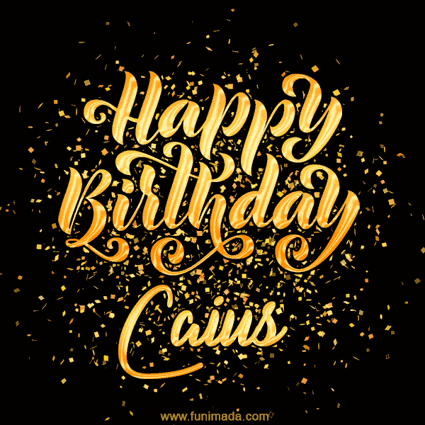 Happy Birthday Card for Caius - Download GIF and Send for Free
