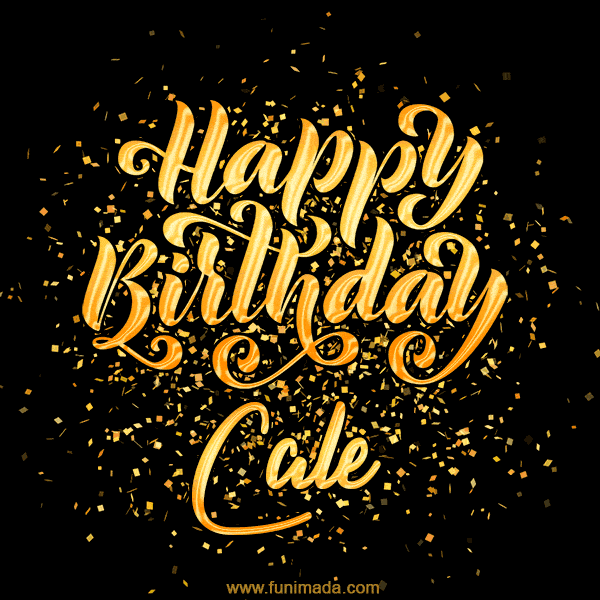 Happy Birthday Card for Cale - Download GIF and Send for Free
