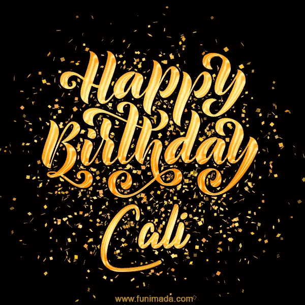 Happy Birthday Card for Cali - Download GIF and Send for Free