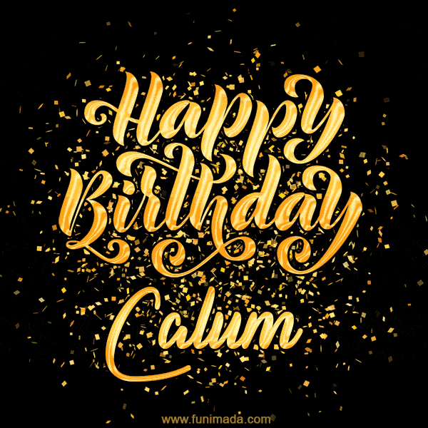 Happy Birthday Card for Calum - Download GIF and Send for Free
