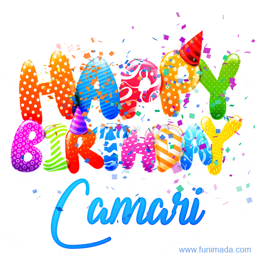 Happy Birthday Camari - Creative Personalized GIF With Name