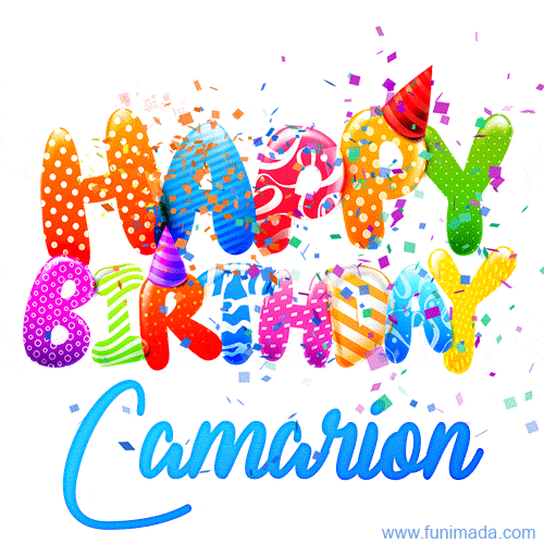 Happy Birthday Camarion - Creative Personalized GIF With Name