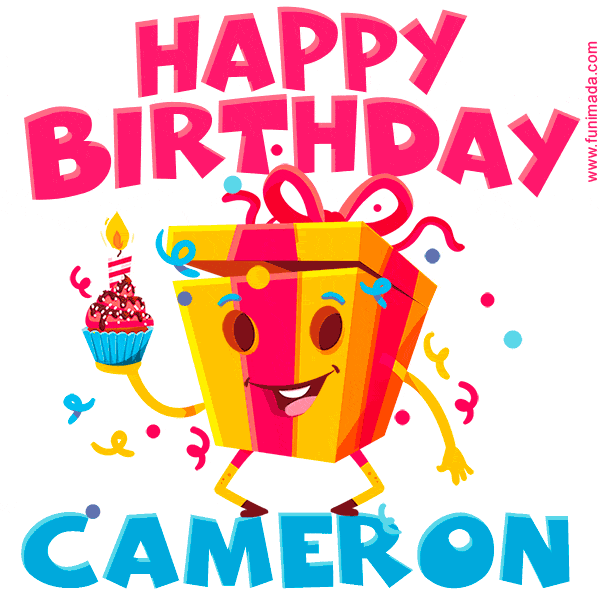 Happy Birthday Cameron - Creative Personalized GIF With Name