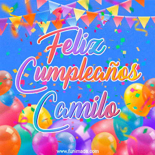 Feliz Cumpleaños Camilo (GIF)