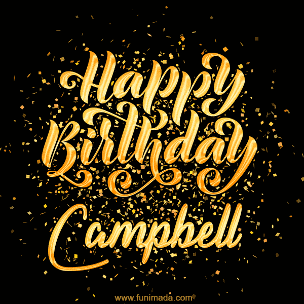 Happy Birthday Card for Campbell - Download GIF and Send for Free