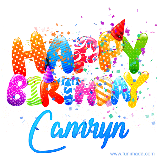 Happy Birthday Camryn - Creative Personalized GIF With Name