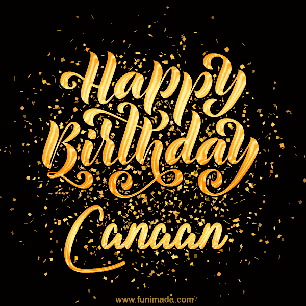 Happy Birthday Card for Canaan - Download GIF and Send for Free