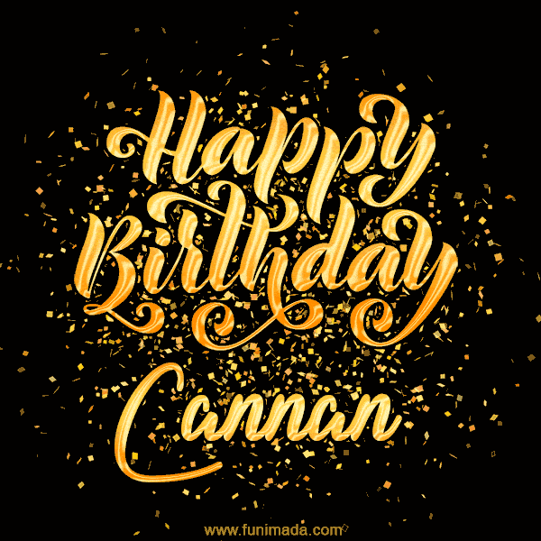 Happy Birthday Card for Cannan - Download GIF and Send for Free
