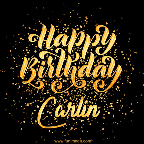 Happy Birthday Card for Carlin - Download GIF and Send for Free