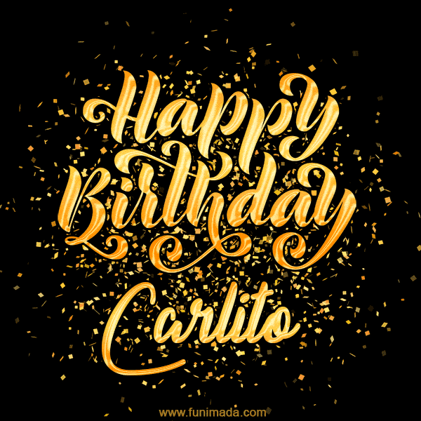 Happy Birthday Card for Carlito - Download GIF and Send for Free