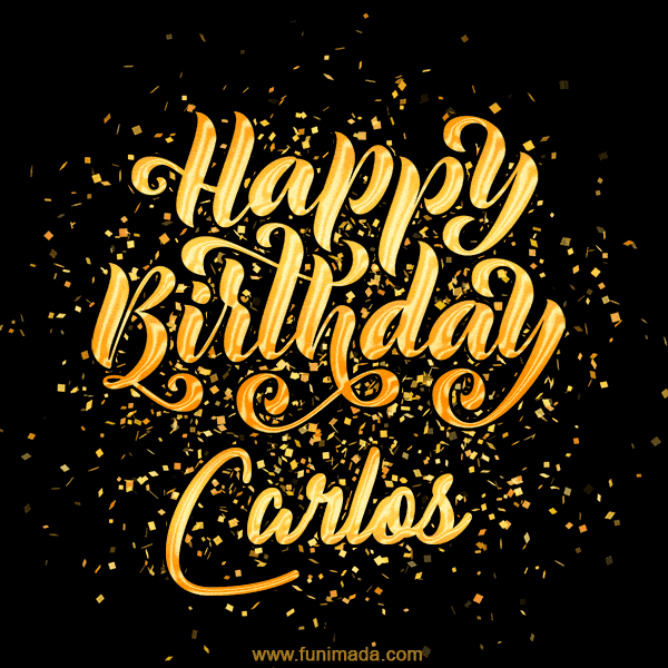 Happy Birthday Card for Carlos - Download GIF and Send for Free