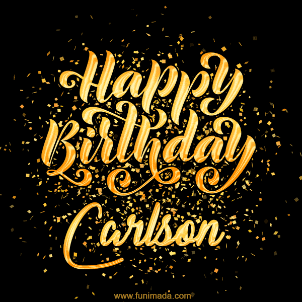 Happy Birthday Card for Carlson - Download GIF and Send for Free