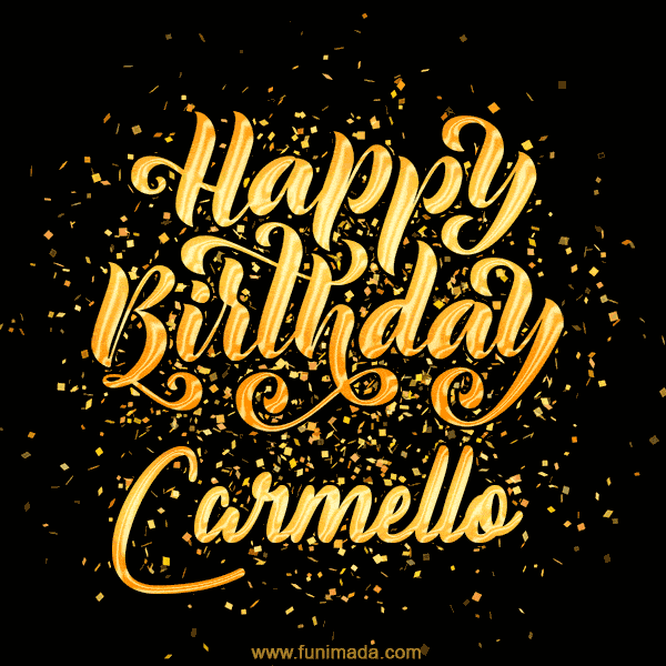 Happy Birthday Card for Carmello - Download GIF and Send for Free