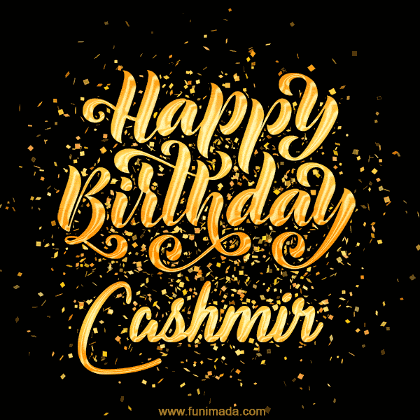 Happy Birthday Card for Cashmir - Download GIF and Send for Free