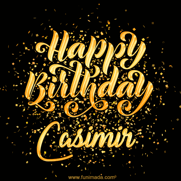 Happy Birthday Card for Casimir - Download GIF and Send for Free
