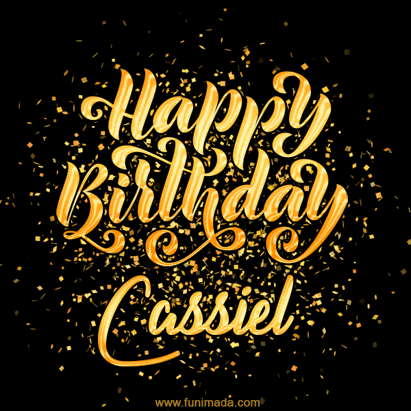 Happy Birthday Card for Cassiel - Download GIF and Send for Free