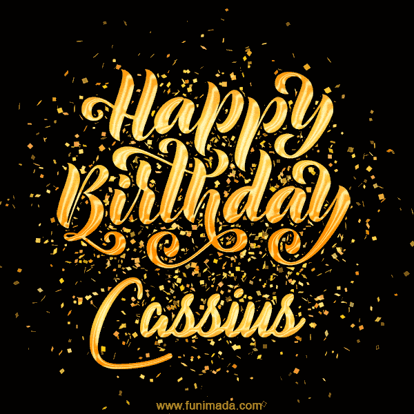 Happy Birthday Card for Cassius - Download GIF and Send for Free