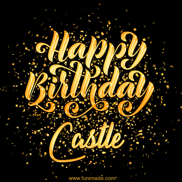 Happy Birthday Card for Castle - Download GIF and Send for Free