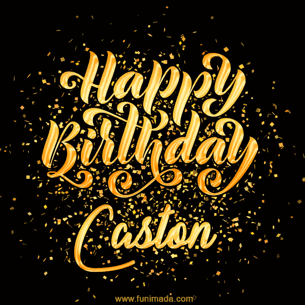 Happy Birthday Card for Caston - Download GIF and Send for Free