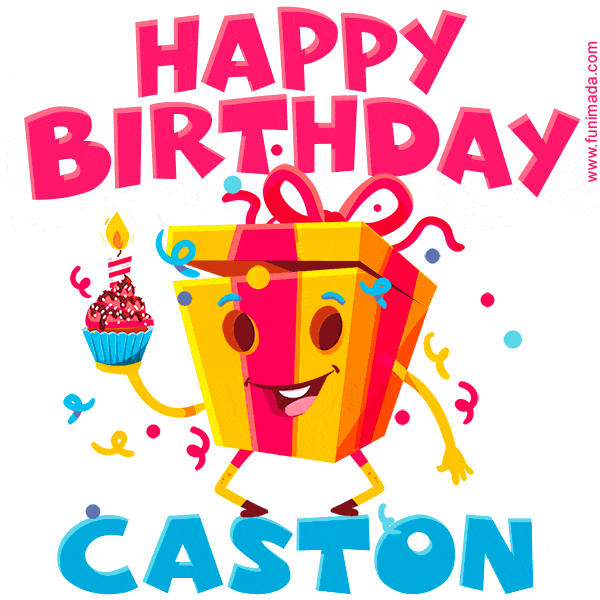 Funny Happy Birthday Caston GIF
