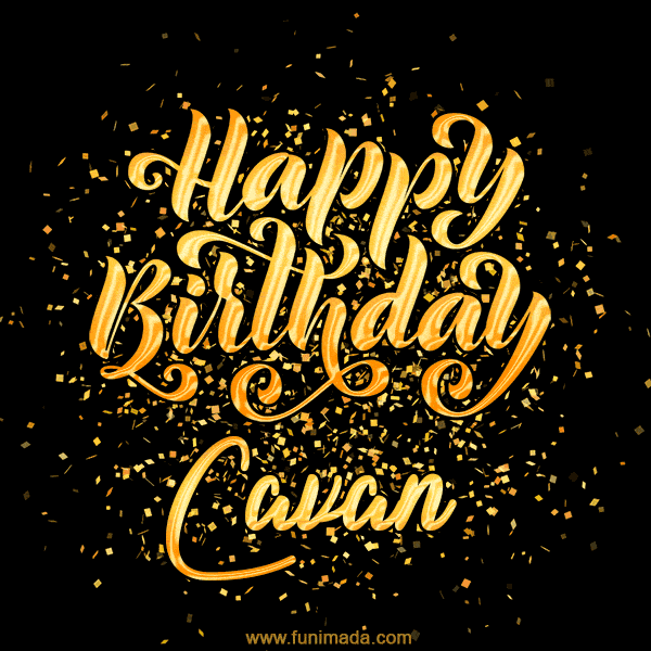 Happy Birthday Card for Cavan - Download GIF and Send for Free