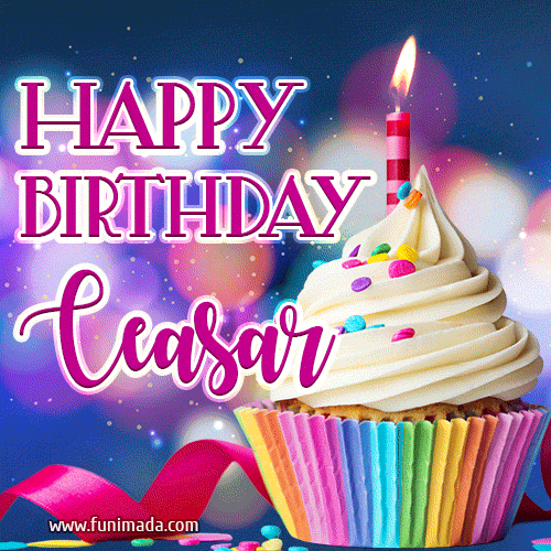 Happy Birthday Ceasar - Lovely Animated GIF