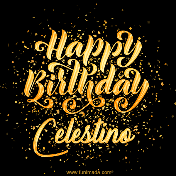 Happy Birthday Card for Celestino - Download GIF and Send for Free