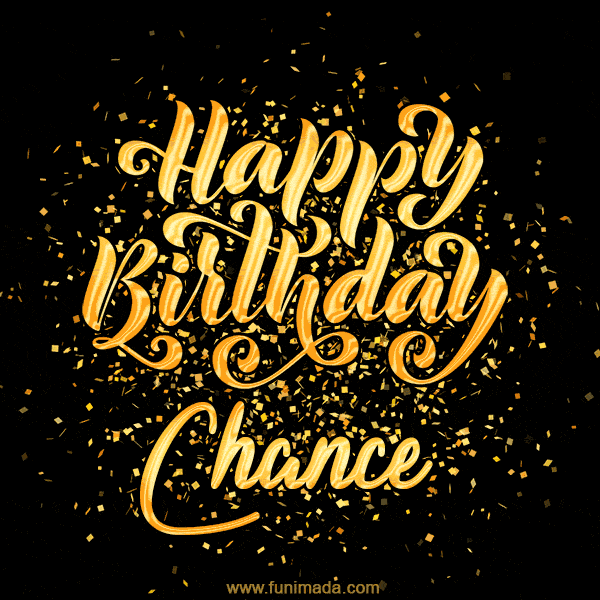 Happy Birthday Card for Chance - Download GIF and Send for Free