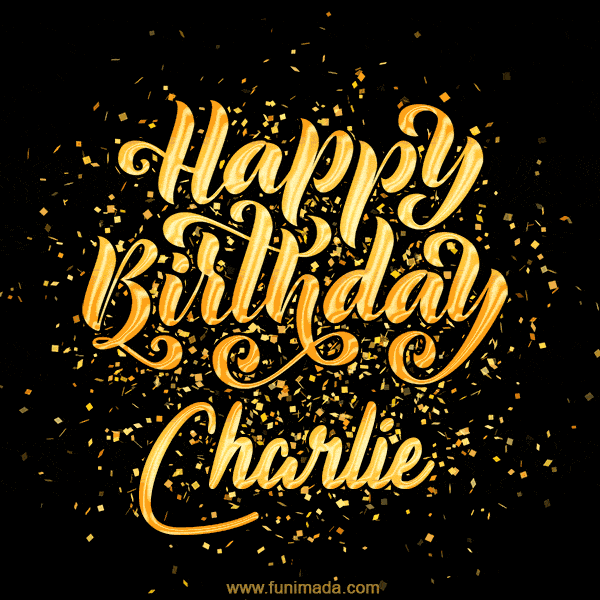 Happy Birthday Card for Charlie - Download GIF and Send for Free