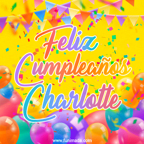 Feliz Cumpleaños Charlotte (GIF)