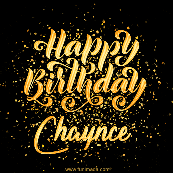 Happy Birthday Card for Chaynce - Download GIF and Send for Free