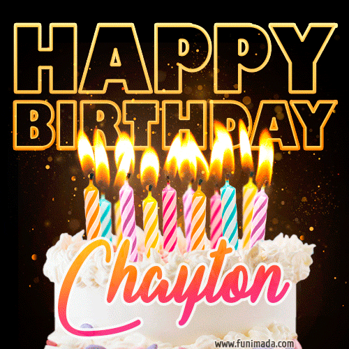 Chayton - Animated Happy Birthday Cake GIF for WhatsApp