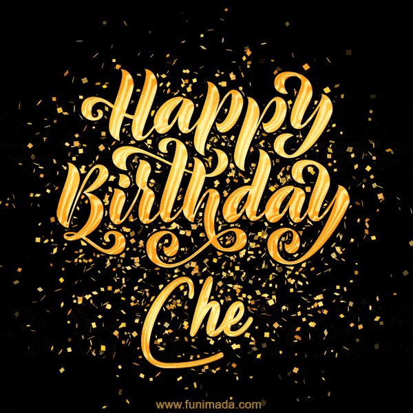 Happy Birthday Card for Che - Download GIF and Send for Free