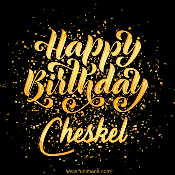 Happy Birthday Card for Cheskel - Download GIF and Send for Free