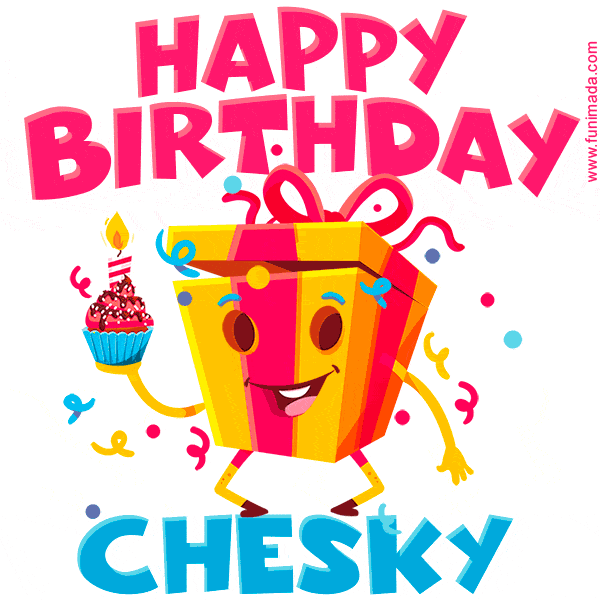 Funny Happy Birthday Chesky GIF