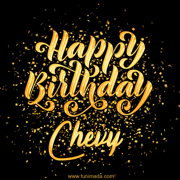 Happy Birthday Card for Chevy - Download GIF and Send for Free