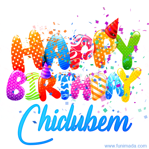 Happy Birthday Chidubem - Creative Personalized GIF With Name