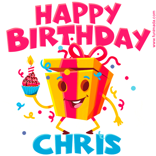 Funny Happy Birthday Chris GIF