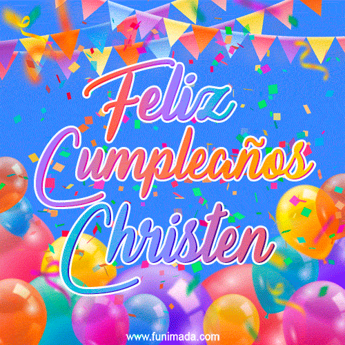 Feliz Cumpleaños Christen (GIF)