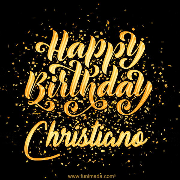 Happy Birthday Card for Christiano - Download GIF and Send for Free