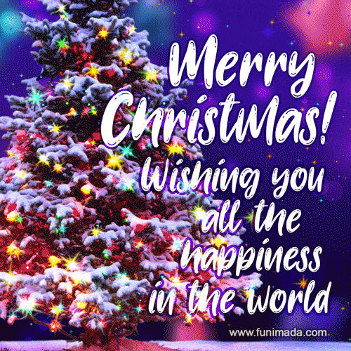 Merry Christmas! Wishing you all the happiness in the world.