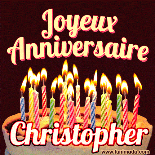 Joyeux anniversaire Christopher GIF