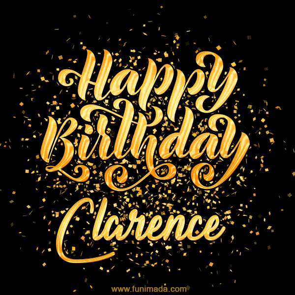 Happy Birthday Card for Clarence - Download GIF and Send for Free