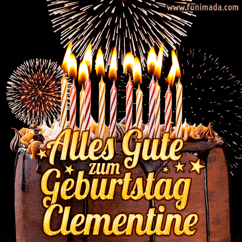 Alles Gute zum Geburtstag Clementine (GIF)