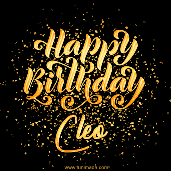 Happy Birthday Card for Cleo - Download GIF and Send for Free